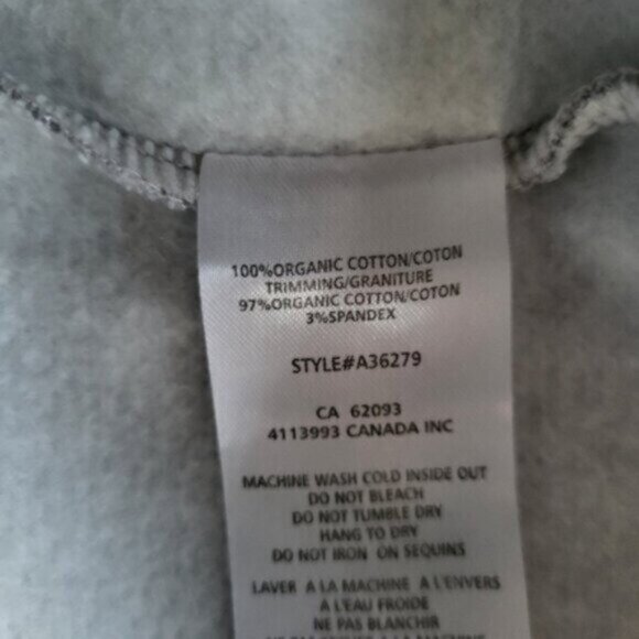 Alison Sheri - Organic Cotton Reversible Sequins Sweatshirt Small - Picture 12 of 13